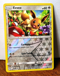 POKEMON EEVEE 48/68 REVERSE HOLO RARE HIDDEN FATES NM NEAR MINT - Image 1