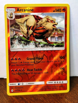 POKEMON ARCANINE 22/214 REVERSE HOLO RARE UNBROKEN BONDS NM NEAR MINT - Image 1