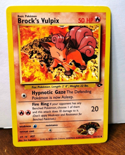 POKEMON BROCK'S VULPIX 37/132 GYM CHALLENGE MP - Image 1