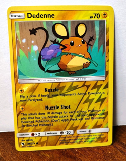 POKEMON DEDENNE 84/214 REVERSE HOLO LOST THUNDER LP-NM - Image 1