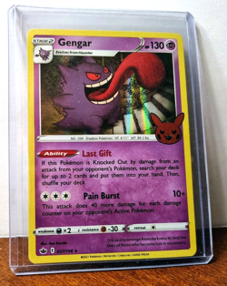 POKEMON GENGAR 057/198 HOLO RARE TRICK OR TRADE HALLOWEEN LP - Image 3