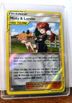 POKEMON MISTY & LORELEI 199/236 REVERSE HOLO COSMIC ECLIPSE TAG TEAM NEAR MINT - Image 5