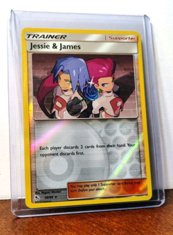 POKEMON JESSIE & JAMES 58/68 REVERSE HOLO RARE HIDDEN FATES NM NEAR MINT - Image 5