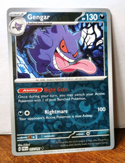 POKEMON GENGAR 057/091 REVERSE HOLO PALDEAN FATES NM NEAR MINT - Image 1