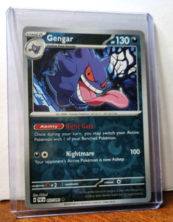 POKEMON GENGAR 057/091 REVERSE HOLO PALDEAN FATES NM NEAR MINT - Image 5
