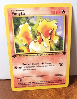 POKEMON PONYTA 64/82 1ST EDITION TEAM ROCKET LP-NM - Image 1