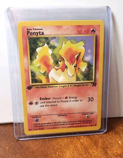 POKEMON PONYTA 64/82 1ST EDITION TEAM ROCKET LP-NM - Image 3