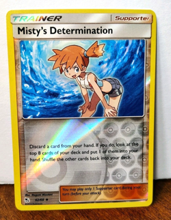 POKEMON MISTY'S DETERMINATION 62/68 REVERSE HOLO HIDDEN FATES NM NEAR MINT - Image 1