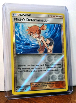 POKEMON MISTY'S DETERMINATION 62/68 REVERSE HOLO HIDDEN FATES LP - Image 5