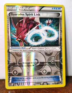 POKEMON GYARADOS SPIRIT LINK 101/122 REVERSE HOLO TRAINER BREAKPOINT LP - Image 1