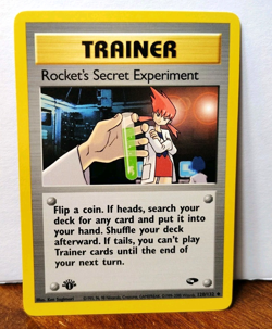 POKEMON ROCKET'S SECRET EXPERIMENT 120/132 1ST EDITION TRAINER GYM CHALLENGE NM - Image 1