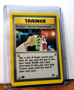 POKEMON ROCKET'S SECRET EXPERIMENT 120/132 1ST EDITION TRAINER GYM CHALLENGE NM - Image 5