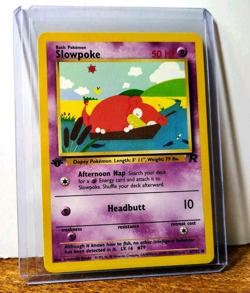 POKEMON SLOWPOKE 67/82 1ST EDITION TEAM ROCKET LP-NM - Image 3