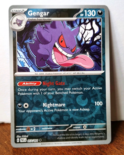POKEMON GENGAR 057/091 REVERSE HOLO PALDEAN FATES NM NEAR MINT - Image 1