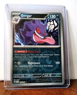 POKEMON GENGAR 057/091 REVERSE HOLO PALDEAN FATES NM NEAR MINT - Image 3