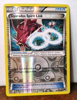 POKEMON GYARADOS SPIRIT LINK 101/122 REVERSE HOLO TRAINER BREAKPOINT MP-LP - Image 1