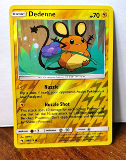 POKEMON DEDENNE 84/214 REVERSE HOLO LOST THUNDER LP-NM - Image 1