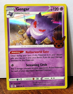 POKEMON GENGAR 066/196 HOLO RARE TRICK OR TRADE HALLOWEEN NM NEAR MINT - Image 1