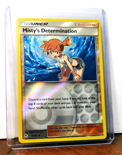 POKEMON MISTY'S DETERMINATION 62/68 REVERSE HOLO HIDDEN FATES LP-NM - Image 5