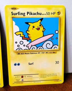 POKEMON FLYING PIKACHU 110/108 & SURFING PIKACHU 111/108 SECRET RARES EVOLUTIONS - Image 3