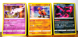 POKEMON LEGENDARY BIRDS GALARIAN MOLTRES ZAPDOS ARTICUNO HOLOS EVOLVING SKIES - Image 1