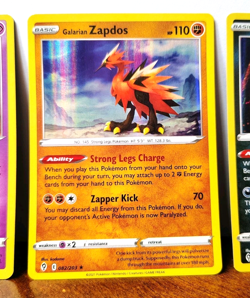 POKEMON LEGENDARY BIRDS GALARIAN MOLTRES ZAPDOS ARTICUNO HOLOS EVOLVING SKIES - Image 4