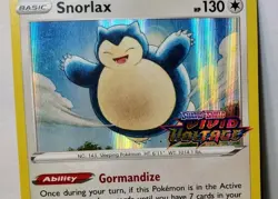 POKEMON SNORLAX SWSH068 VIVID VOLTAGE PRERELEASE PROMO HOLO MP - Image 2