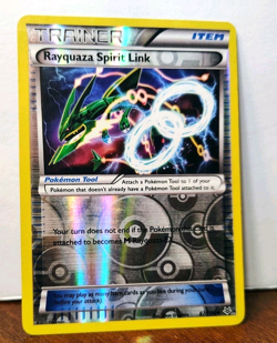 POKEMON RAYQUAZA SPIRIT LINK 87/108 REVERSE HOLO TRAINER ROARING SKIES MP - Image 1