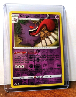 POKEMON GENGAR 057/198 REVERSE HOLO RARE CHILLING REIGN LP - Image 5