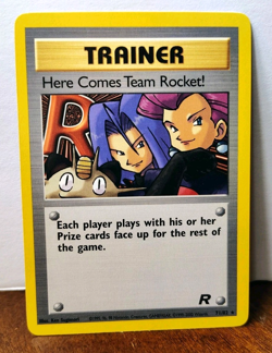 POKEMON HERE COMES TEAM ROCKET! 71/82 RARE TRAINER TEAM ROCKET NM NEAR MINT - Image 1