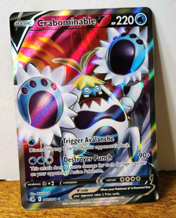 POKEMON CRABOMINABLE V 248/264 FULL ART ULTRA RARE FUSION STRIKE NM NEAR MINT - Image 1