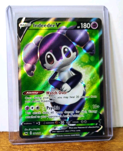 POKEMON INDEEDEE V 192/202 FULL ART SWORD AND SHIELD BASE SET NEAR MINT - Image 3