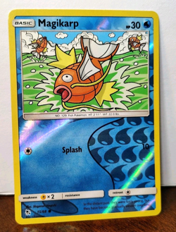 POKEMON MAGIKARP 15/68 REVERSE HOLO HIDDEN FATES LP-NM - Image 1