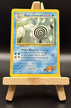 Pokemon Card - Misty's Poliwrath 31/132 Non Holo Rare Gym Heroes WOTC - Image 1