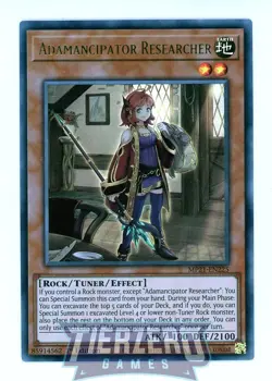 Yugioh Adamancipator Researcher MP21-EN225 Ultra Rare 1st Edition - Image 1