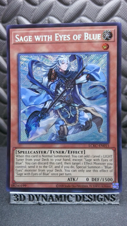 | Yugioh Sage with Eyes of Blue LCKC-EN015 Secret Legendary Kaiba NM/M ?? | - Image 1