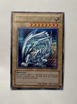 Yu-Gi-Oh! Blue Eyes White Dragon DDS-001 - HandMade Prismatic Secret Rare - Image 1