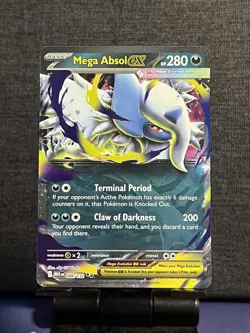 Mega Absol ex 086/132 Pokemon TCG Card Mega Evolution English - Image 1