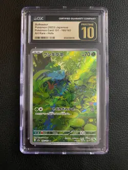 CGC Pristine 10 Bulbasaur 166/165 Sv2a: Pokemon Card 151 Holo (Japanese) - Image 1