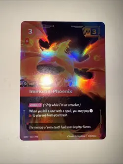 League Of Legends TCG Riftbound Immortal Phoenix 037/298 Card Game CCG - Image 1