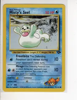 MISTY'S SEEL GYM CHALLENGE SET POKEMON CARD 91/132 NM/M - Image 1