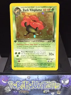 Pokemon Card Dark Vileplume 13/82 Team Rocket Set Holo Rare 1st Edition NM - Image 1