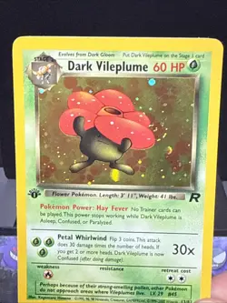 Pokemon Card Dark Vileplume 13/82 Team Rocket Set Holo Rare 1st Edition NM - Image 2