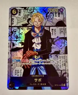 One Piece Card Sabo OP13-120 SEC Manga Alt Art Carrying His Will Japanese Japan - Image 1