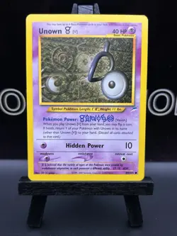 Unown (V) 89/105 2002 Neo Destiny Pokemon Card WOTC Vintage - Image 2