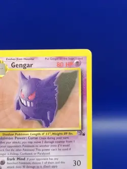 Gengar 20/62 1st Edition Non Holo Rare Fossil Set Pokemon Card 1999 WOTC TCG LP - Image 5