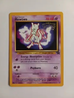 Pokemon Movie Promo Card Lot: Mewtwo w/1st Movie Stamp & Ancient Mew Promo Holo - Image 2
