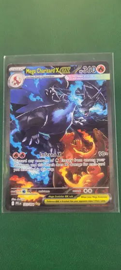 Mega Charizard X ex 125/094 SIR Phantasmal Flames Pokemon Card NM - Image 1