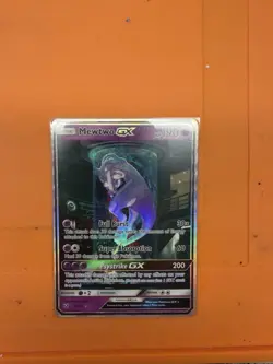 Pokemon Mewtwo GX Full Art Holo TCG Shining Legends Card 78/73 - Image 1