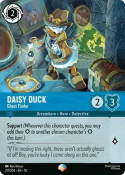 ~ Daisy Duck - Ghost Finder (Epic) ~ NM Holofoil ~ Whispers in the Well ~ - Image 1